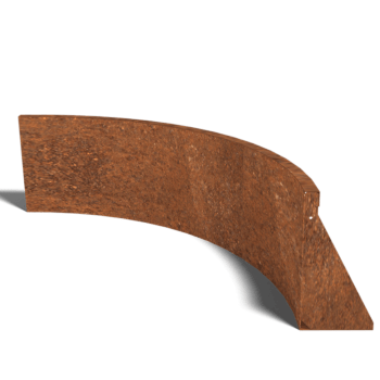 Corten-teräksinen tukimuuri sisäkaarre 100 x 100 cm (korkeus 40 cm)