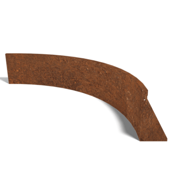 Corten-teräksinen tukimuuri sisäkaarre 150 x 150 cm (korkeus 40 cm)