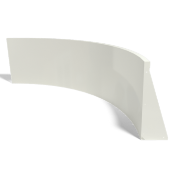 Teräksinen tukimuuri - Sisäkaarre - 150 x 150 x 60 cm - RAL9005 matta (musta)