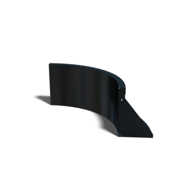 Teräksinen tukimuuri - Sisäkaarre - 50 x 50 x 30 cm - RAL9005 matta (musta)