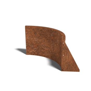 Corten-teräksinen tukimuuri sisäkaarre 50 x 50 cm (korkeus 40 cm)