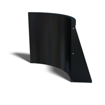 Teräksinen tukimuuri - Sisäkaarre - 50 x 50 x 60 cm - RAL9005 matta (musta)