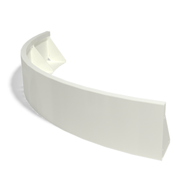 Teräksinen tukimuuri - Ulkokaarre - 150 x 150 x 30 cm - Muu RAL-väri