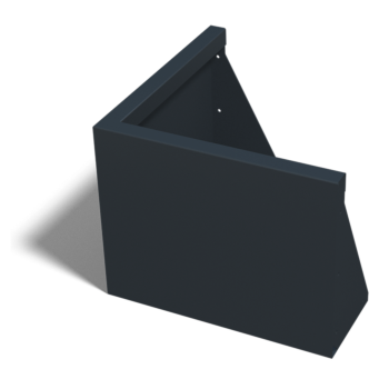 Teräksinen tukimuuri - Ulkokulma - 50 x 50 x 40 cm - Muu RAL-väri