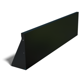 Jauhemaalipinnoitettu teräksinen tukimuuri suora 150 cm (korkeus 40 cm)