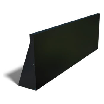 Jauhemaalipinnoitettu teräksinen tukimuuri suora 150 cm (korkeus 50 cm)