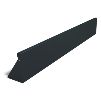 Jauhemaalipinnoitettu teräksinen tukimuuri suora 200 cm (korkeus 30 cm)