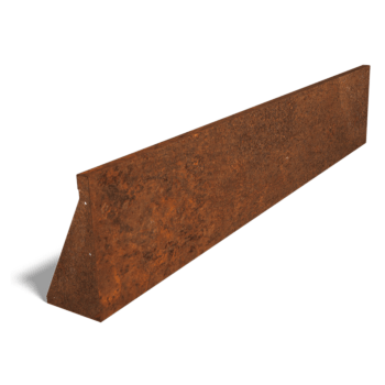 Corten-teräksinen tukimuuri suora 200 cm (korkeus 40 cm)