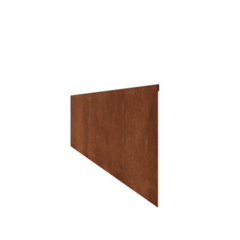 Corten-teräksinen puutarha reunus litteä 35 cm (pituus 150 cm)
