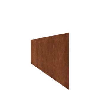 Corten-teräksinen nurmikon reunus - Suora - Korkeus 37,5 cm - 150 cm