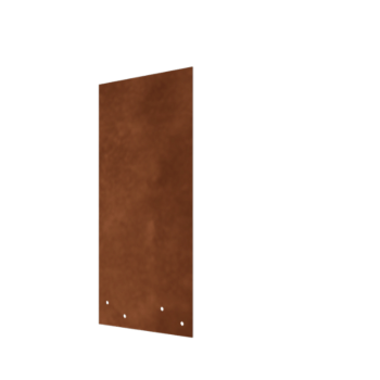 Corten-teräksinen liitoslevy - Suora - Nurmikon reunuksen korkeus 45 cm