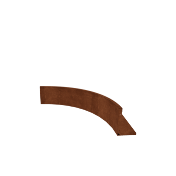 Corten-teräksinen tukimuuri sisäkaarre 100 x 100 cm (korkeus 30 cm)