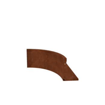 Corten-teräksinen tukimuuri sisäkaarre 50 x 50 cm (korkeus 30 cm)