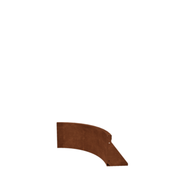 Corten-teräksinen tukimuuri - Sisäkaarre - 50 x 50 x 30 cm