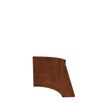Corten-teräksinen tukimuuri - Sisäkaarre - 50 x 50 x 60 cm