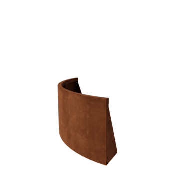 Corten-teräksinen tukimuuri - Ulkokaarre - 100 x 100 x 50 cm