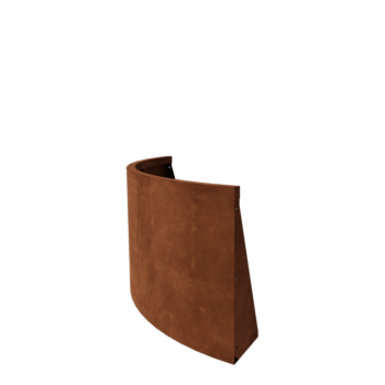 Corten-teräksinen tukimuuri - Ulkokaarre - 100 x 100 x 60 cm