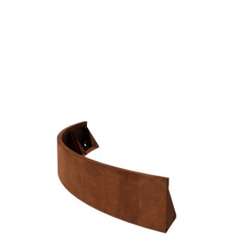 Corten-teräksinen tukimuuri - Ulkokaarre - 150 x 150 x 30 cm