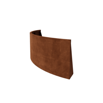 Corten-teräksinen tukimuuri - Ulkokaarre - 150 x 150 x 60 cm