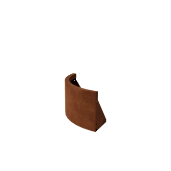 Corten-teräksinen tukimuuri ulkokaarre 50 x 50 cm (korkeus 30 cm)