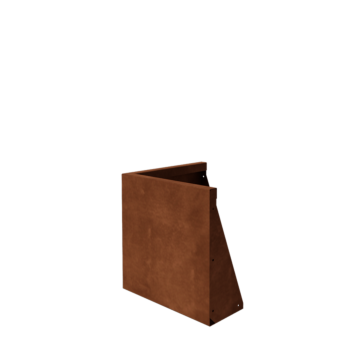 Corten-teräksinen tukimuuri - Ulkokulma - 50 x 50 x 50 cm