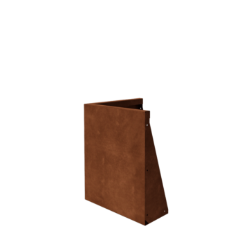 Corten-teräksinen tukimuuri - Ulkokulma - 50 x 50 x 60 cm