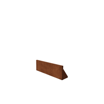 Corten-teräksinen tukimuuri suora 100 cm (korkeus 30 cm)