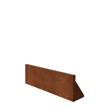 Corten-teräksinen tukimuuri - Suora - 100 x 30 cm
