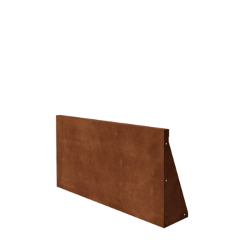 Corten-teräksinen tukimuuri - Suora - 100 x 50 cm