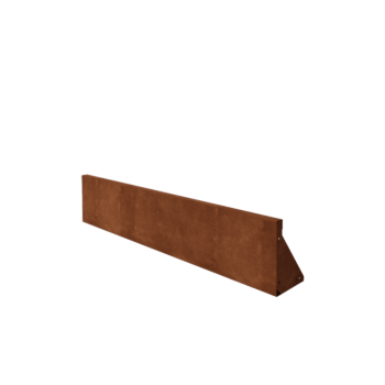 Corten-teräksinen tukimuuri suora 150 cm (korkeus 30 cm)
