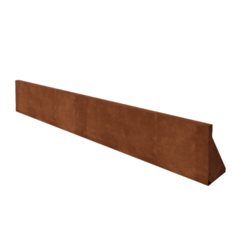 Corten-teräksinen tukimuuri suora 200 cm (korkeus 30 cm)