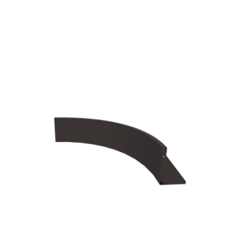 Teräksinen tukimuuri - Sisäkaarre - 100 x 100 x 30 cm - RAL7016 matta (antrasiitinharmaa)