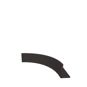 Teräksinen tukimuuri - Sisäkaarre - 100 x 100 x 30 cm - RAL7016 matta (antrasiitinharmaa)