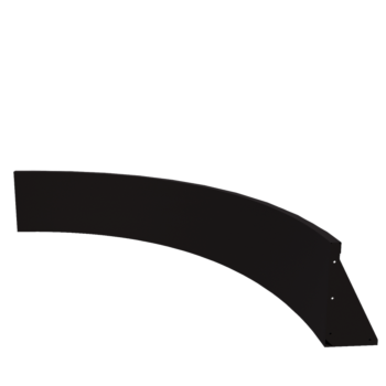 Teräksinen tukimuuri - Sisäkaarre - 150 x 150 x 40 cm - RAL9005 matta (musta)