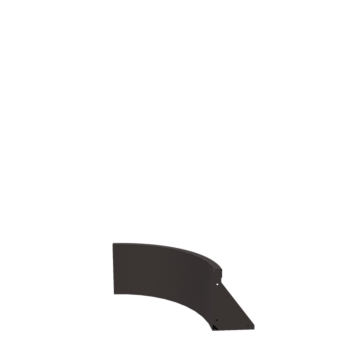 Teräksinen tukimuuri - Sisäkaarre - 50 x 50 x 30 cm - RAL7016 matta (antrasiitinharmaa)