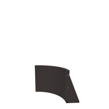 Teräksinen tukimuuri - Sisäkaarre - 50 x 50 x 50 cm - RAL7016 matta (antrasiitinharmaa)