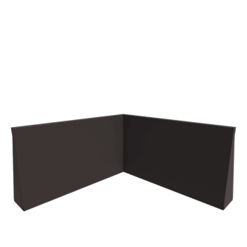 Teräksinen tukimuuri - Sisäkulma - 100 x 100 x 60 cm - Muu RAL-väri