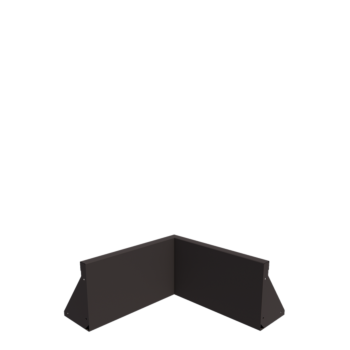 Teräksinen tukimuuri - Sisäkulma - 50 x 50 x 30 cm - Muu RAL-väri