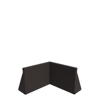 Teräksinen tukimuuri - Sisäkulma - 50 x 50 x 40 cm - Muu RAL-väri