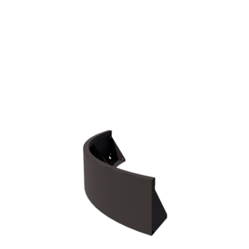 Teräksinen tukimuuri - Ulkokaarre - 100 x 100 x 30 cm - RAL7016 mattat (antrasiitinharmaa)