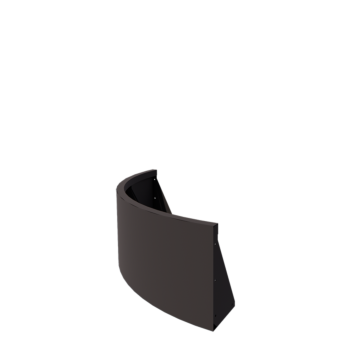 Teräksinen tukimuuri - Ulkokaarre - 100 x 100 x 40 cm - Muu RAL-väri