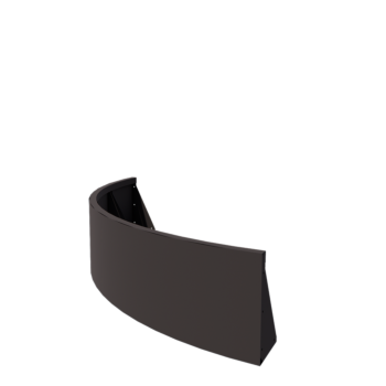 Teräksinen tukimuuri - Ulkokaarre - 150 x 150 x 40 cm - RAL7016 matta (antrasiitinharmaa)