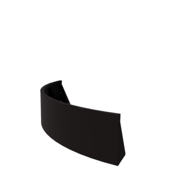 Teräksinen tukimuuri - Ulkokaarre - 150 x 150 x 40 cm - RAL9005 matta (musta)