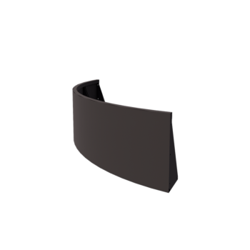 Teräksinen tukimuuri - Ulkokaarre - 150 x 150 x 50 cm - RAL7016 matta (antrasiitinharmaa)