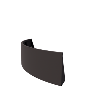 Teräksinen tukimuuri - Ulkokaarre - 150 x 150 x 50 cm - RAL7016 matta (antrasiitinharmaa)