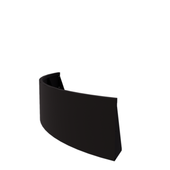 Teräksinen tukimuuri - Ulkokaarre - 150 x 150 x 50 cm - RAL9005 matta (musta)