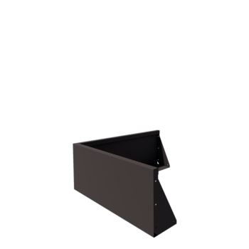 Teräksinen tukimuuri - Ulkokulma - 100 x 100 x 40 cm - Muu RAL-väri