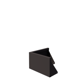 Teräksinen tukimuuri - Ulkokulma - 50 x 50 x 30 cm - Muu RAL-väri