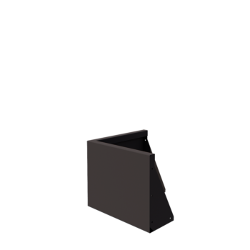 Teräksinen tukimuuri - Ulkokulma - 50 x 50 x 40 cm - Muu RAL-väri
