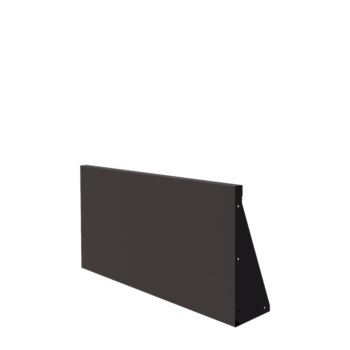 Teräksinen tukimuuri - Suora - 100 x 50 cm - RAL7016 matta (antrasiitinharmaa)